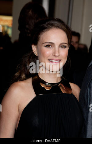 L'actrice Natalie Portman arrive au 63e Congrès annuel de bourses DGA présenté par la Directors Guild of America au Grand Ballroom de Hollywood & Highland à Los Angeles, USA, 29 janvier 2011. Photo : Hubert Boesl Banque D'Images