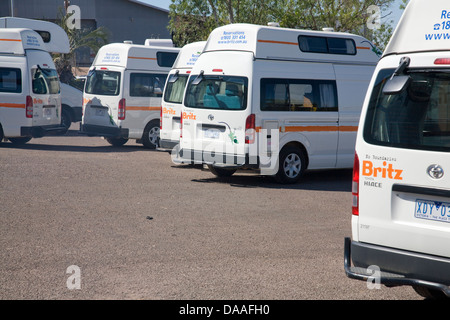 Louer camping-car britz dans Darwin, Territoire du Nord, Australie Banque D'Images