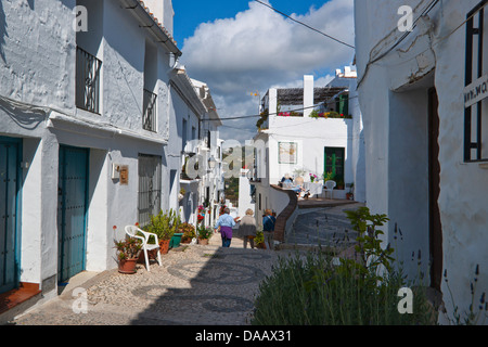 Village de montagne, Frigiliana, Nerja, La Axarquía, Andalousie, Costa del Sol, Espagne Banque D'Images