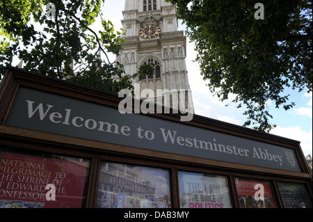 L'Abbaye de Westminster est vu à Londres, Grande-Bretagne, 13 septembre 2011. Photo : Federico Gambarini Banque D'Images