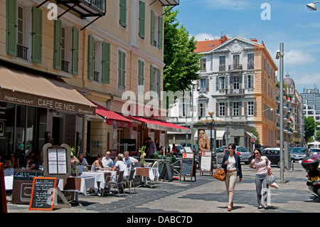 Cafe de Nice Côte d'Azur France Banque D'Images