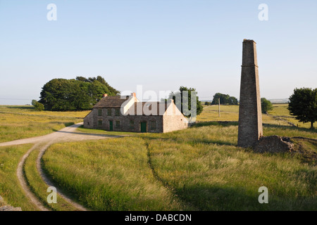 Mine de plomb Magpie près de Sheldon, dans le Derbyshire England exploitation rurale de plomb abandonnée Banque D'Images