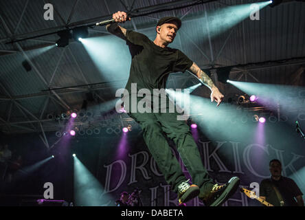 Dropkick Murphys en concert Banque D'Images