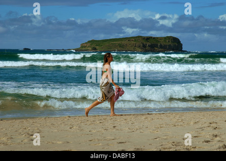 La tête de l'Île Cook et Fingal, New South Wales, Australie. Banque D'Images