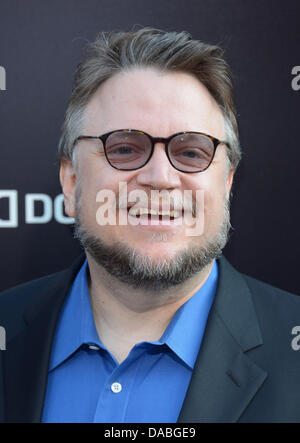 Hollywood, Californie, USA. 09 juillet, 2013. Guillermo Del Toro arrive à la Los Angeles Film Premiere pour 'Pacific Rim' au Kodak Theater, Hollywood, Californie, USA. Credit : Sydney Alford/Alamy Live News Banque D'Images