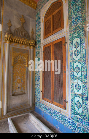 Cour de la Reine Mère, Harem de Topkapi, Palais de Topkapi, l'UNESCO World Heritage Site, Istanbul, Turquie, Europe Banque D'Images