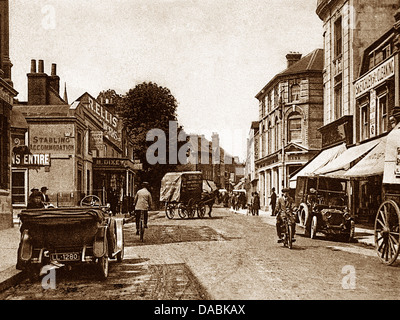 Watford High Street 1920 probablement Banque D'Images