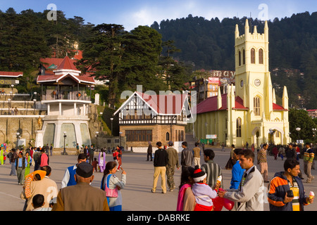 Cathédrale St Michael, The Mall, Shimla, Himachal Pradesh, Inde, Asie Banque D'Images