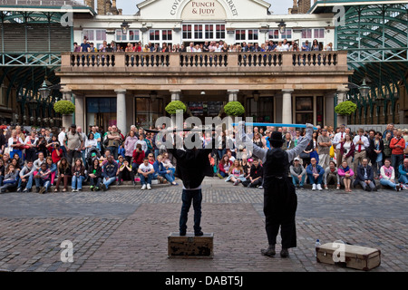 Amuseurs publics, Covent Garden, Londres, Angleterre Banque D'Images