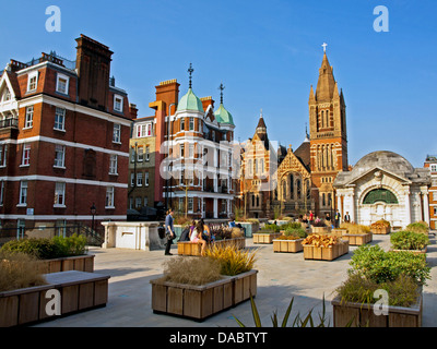 Brown Hart Gardens, un jardin public peu connu sur le dessus d'une sous-station électrique, situé à proximité de Duke Street près de Oxford Street Banque D'Images