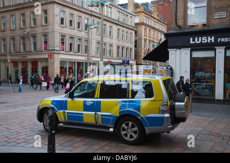 Voiture de police Glasgow Ecosse Grande-Bretagne Angleterre Europe Banque D'Images