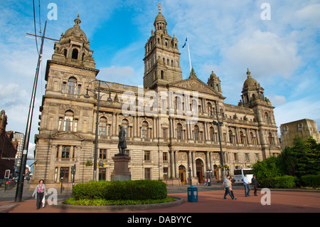 Ère victorienne Glasgow City Chambers town hall (1888) George Square Central Glasgow Ecosse Grande-Bretagne Angleterre Europe Banque D'Images