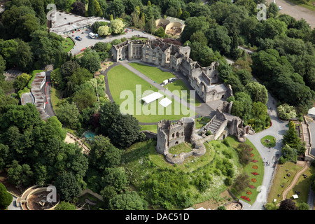 Vue aérienne du château de Dudley près de Birmingham Banque D'Images