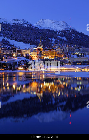 Saint Moritz, Canton des Grisons, Suisse Banque D'Images