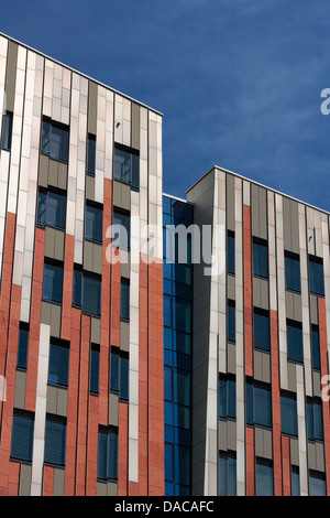 Façade de l'immeuble complexe dans Sumatrakontor HafenCity Hamburg, Allemagne. Banque D'Images