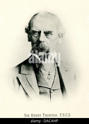 Sir Henry Thompson (1820 - 1904) un spécialiste renommé chirurgien en urologie. Banque D'Images