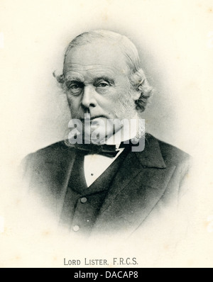 Joseph Lister, 1er baron Lister, 1827 à 1912, était un chirurgien britannique et un pionnier de la chirurgie antiseptique Banque D'Images