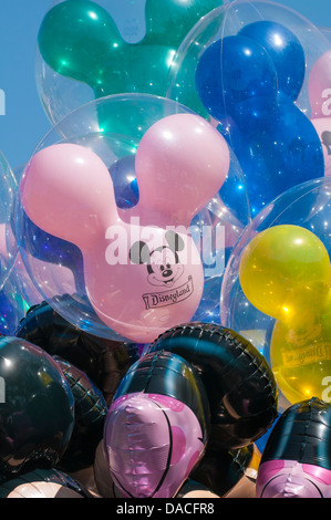 Ballons Mickey Disneyland, Anaheim, Californie. Banque D'Images