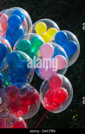 Ballons Mickey Disneyland, Anaheim, Californie. Banque D'Images