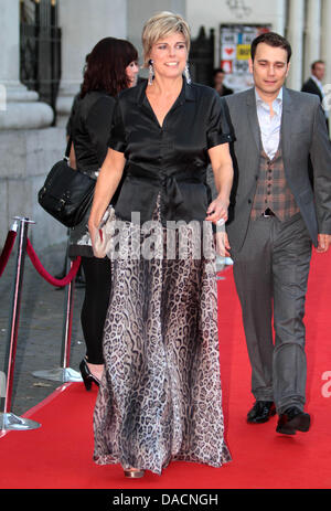 La Princesse Laurentien des Pays-Bas assiste à la 31e édition du festival du film néerlandais à Utrecht, Pays-Bas, 27 septembre 2011. La princesse reçoit le prix du film de lecture et d'écriture, LSFA, pour le meilleur film. Photo : Albert Nieboer Pays-bas OUT Banque D'Images