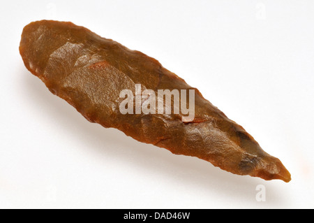 Arrowhead néolithiques de silex c4000BC (désert du Sahara) Banque D'Images