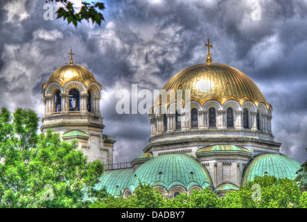 La cathédrale Alexandre Nevski à Sofia, Bulgarie Banque D'Images