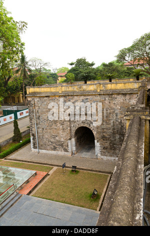 Vue partielle de la Citadelle Impériale Thang à Hanoi, Vietnam Banque D'Images