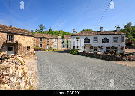 Le Fox and Hounds dans pub with Starbotton, Wharfedale, Yorkshire du Nord, Yorkshire Dales National Park, England, UK. Banque D'Images