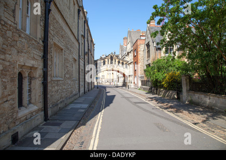 Pont de Hertford, populairement connu comme le Pont des Soupirs, Oxford, UK Banque D'Images