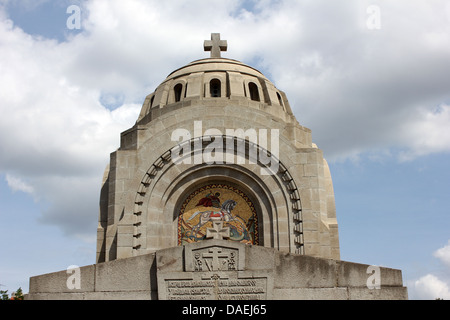 Војничко гробље Зејтинлику Српско на, chapelle serbe de près jusqu'au cimetière Alliance Zeitinlik Thessalonique GRÈCE Banque D'Images