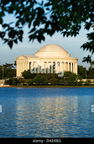 Extérieur, Jefferson Memorial, Washington DC, USA Banque D'Images