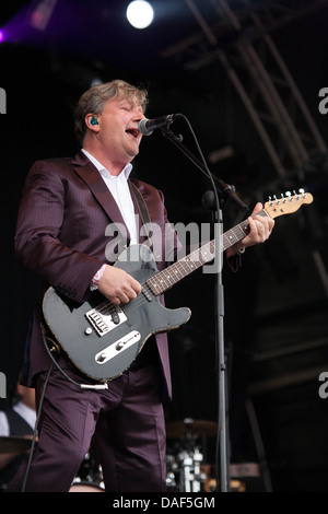 Squeeze Live sur la scène du Festival de Westport sur 30/6/13 Banque D'Images