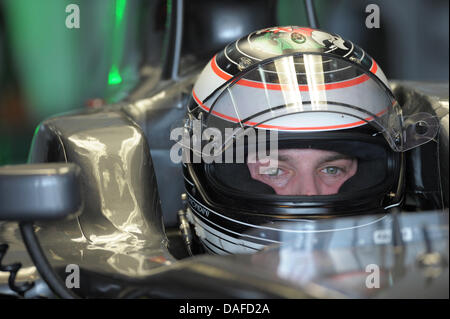 Pilote de contrôle suisse Giorgio Mondini de Sauber F1 lors des tests de conduite sur le circuit de Catalogne à Barcelone, Espagne, 20 février 2011. Photo : David Ebener Banque D'Images