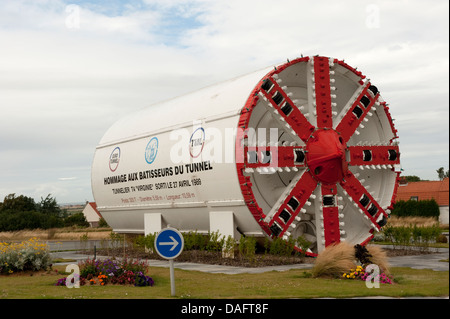 Channel Tunnel boring machine COQUELLES Calais France Banque D'Images