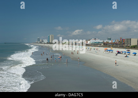 WATERFRONT SKYLINE CENTRE-VILLE DE Myrtle Beach en Caroline du Sud USA Banque D'Images