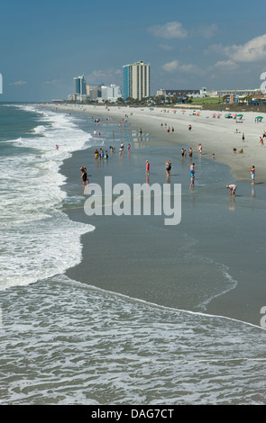 WATERFRONT SKYLINE CENTRE-VILLE DE Myrtle Beach en Caroline du Sud USA Banque D'Images