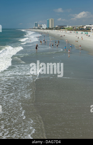 WATERFRONT SKYLINE CENTRE-VILLE DE Myrtle Beach en Caroline du Sud USA Banque D'Images