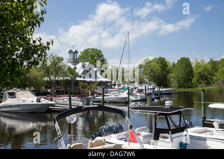 Wacca Wache Marina, Murrells Inlet, en Caroline du Sud, USA Banque D'Images