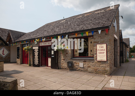 Le Fudge Shop à Hay-on-Wye Powys Pays de Galles UK Banque D'Images