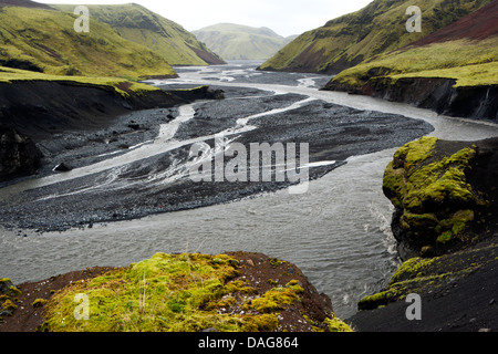 Pakgil Paysage, Sud de l'Islande Banque D'Images