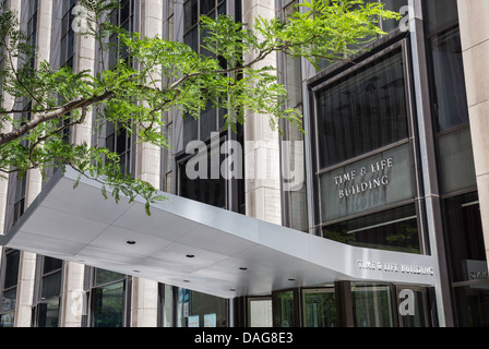 Time & Life Building, New York, États-Unis d'entrée Banque D'Images
