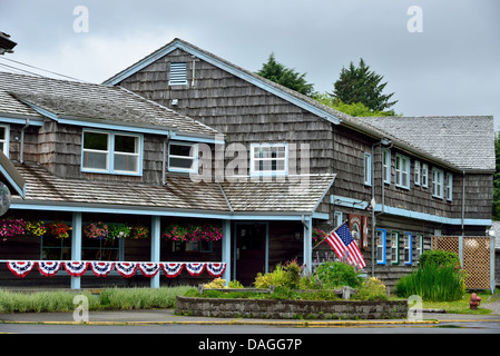 Kalaloch Lodge historique sur la côte du Pacifique. Olympic National Park, Washington, USA. Banque D'Images