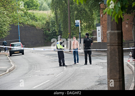 Les images du bombardement d'ongle tipton West Midlands uk 12 juillet 2013 Banque D'Images