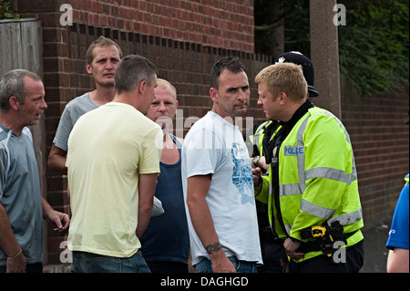 Les images du bombardement d'ongle tipton West Midlands uk 12 juillet 2013 Banque D'Images