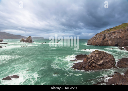 San Juan de Gaztelugatxe, Biscaye (Espagne) Banque D'Images