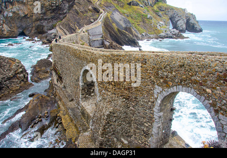 San Juan de Gaztelugatxe, Biscaye (Espagne) Banque D'Images