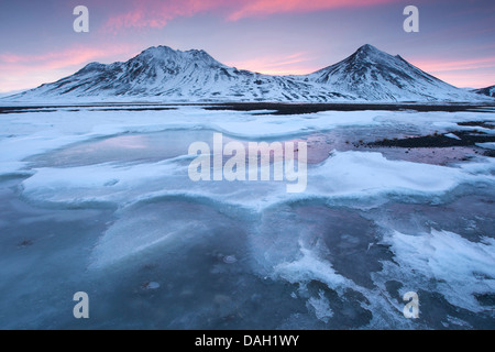 Les feuilles de glace près de lac glacier Joekulsarlon, Islande, Vatnajoekull Banque D'Images