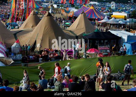 Festival de Glastonbury, Somerset, England, UK Banque D'Images