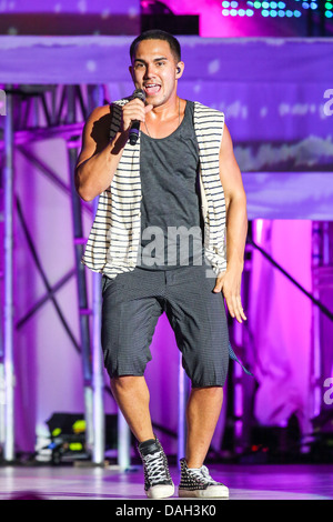 Big Time Rush tournée d'été 2013 Banque D'Images