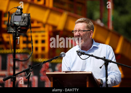 Len McCluskey est phoographed au 129e Gala à mineurs de Durham Durham, Angleterre. McCluskey est secrétaire général de l'Union européenne unissent. Banque D'Images